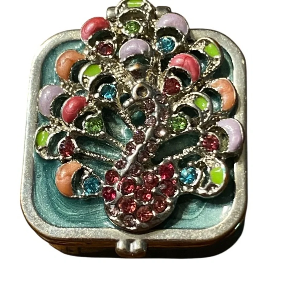 Papyrus Colorful Peacock Design mini Box  jewelry,treasure or ring box